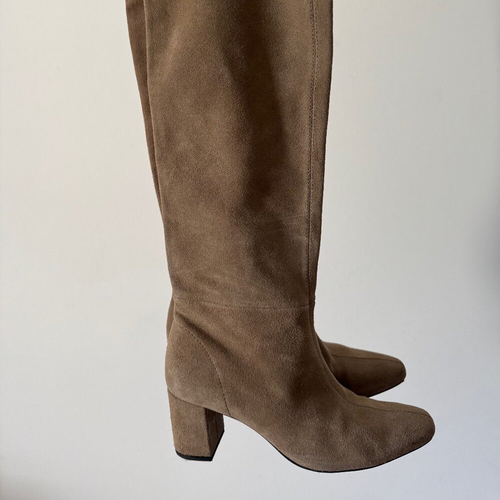Zara suede leather knee boots, size 36 (US 6)